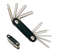 Multifunctional Bicycle Repair Tool Set - 2.48x1.3x0.83 Inches Cycling Multi Tools | 9-In-1 Folding Cycling Tools Kit Accessories Set | Pocket Tool Wrench for Home Outdoor Travel Camping Sport