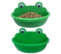 Multifunctional Bird Bowls, Splash-Proof Parrot Feeder, Bathing Dish Container, Lovebird Cockatiel Parrot, Ideal for Cage Use, Daily Feeding or Cleaning, 5.75x3.07x1.42 Inches