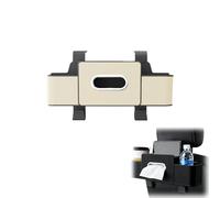 Multifunctional Car Seat Back Storage Box with Tissue Box & Hooks, Durable Seat Back Storage Box for Phone, Drink, Handbag, and Snacks (Beige*1pcs)