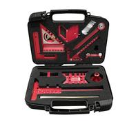 Multifunctional Carpentry Framing Square - 10-Piece Aluminum Alloy Kit | Standard Speed Square Set With Ruler, Dovetail Gauge, Center Scriber, Compass For Construction Flooring Home Garage Furniture