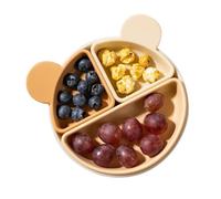 Multifunctional Divided Baby Dishes, Suction Cup Plates for Babies, Food Grade Silicone Suction Cup Plates, Divided Baby Dishes for, Suction Tray for Easy Feeding, Perfect for Mealtime