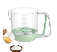 Multifunctional Egg Stir Cup - Hand-Pressed Cream Beating Cup, 6.38x4.8x4.53 inches Manual Hand Push Mixer with for Baking, CPortable Egg Mixer Cups for Quick Mixing and Whipping