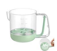 Multifunctional Egg Stir Cup, Hand Pressed Cream Beating Cup, 6.38x4.8x4.53 inches Quick Blending Hand Push Mixer, Compact Kitchen Gadget, Effortless Whisking for Baking & Cooking