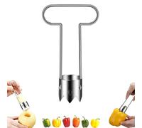 Multifunctional Fruit and Vegetable Core Remover, 2025 New in Gettoreach Core Remover, Red Bell Pepper Seed Corer Tool, Kitchen Gadgets, for Apple, Bell Pepper And Pear (B*1)