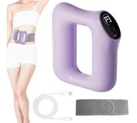 Multifunctional Full-Body Fascia Ring,Silicone Deep Tissue and Fat Burning Workouts,Ergonomic Electric Fascia Massager,Cordless Massager for Belly Neck Waist Arms Legs (Purple)