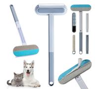 Multifunctional Hair Removal Brush, Celery Pets Hair Remover, Reusable 4 In 1 Pet HairRemoval Tool with Squeegee for Couch, Window Wet and Dry Use (2PCS)