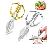 Multifunctional Heavy-Duty Kitchen Shears, Heavy Duty Kitchen Scissors for Food with Ergonomic Handle, for Chicken, Meat, Seafood Cutting, Walnuts, Vegetable (Mix I,2 Pcs)