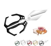 Multifunctional Heavy-Duty Kitchen Shears, Scissors All Purpose for Food, Stainless Multi-Functional Kitchen Scissors with Ergonomic Handle, for Chicken Meat Seafood Bone Cutting (Black)