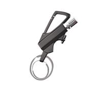 Multifunctional Ignition Device-Keychain igniter+Bottle Opener Design, an Essential Portable Tool for Outdoor Camping Trip, Suitable for Explorers, Camping Enthusiasts and Daily Users.(Black)