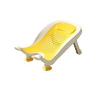 Multifunctional Infant Bath Basin, Lying Down Shower Tub & Quick Baby Butt Washer for Home Use on Counter Sink or Bathtub (Yellow)