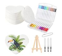 Multifunctional Kids Painting - Color Puffy Paint Water Brush Easel Set | 12-Color Set With Water Brush Tools And Easel | 3D Drawing Canvas Sponge For Kids Home Family Adults Friends Activities