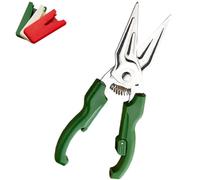 Multifunctional Labor-saving Kitchen Shear, Stainless Steel Kitchens Shear Heavy Duty, Multifunctional Duty BBQ Meat Shear, for Chicken BBQ Vegetable (Green)