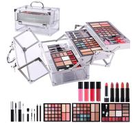 Multifunctional Makeup Starter Kit, Full Kit Gift Sets with Lipstick, Eyeshadow Palette, Mascara for Teenagers, Women, Girls, Beginners, Complete Makeup Collection,Makeup Starter Kit