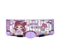 Multifunctional Pencil Case With Sharpener Ruler Eraser Finger Tape Scissors Student Children School Supplies For Kids Waterproof Pen Box