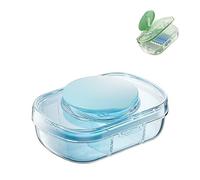 Multifunctional Pill Cutter, Pill Cutter Splitter with Dispenser, Pill Cutter Tablet Crusher, Portable Pill Cutter Tablet Crusher, Small Pills Medicines Storage Box Dispenser (Blue)
