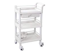 Multifunctional Portable Movable Cart,Service Cart For Beauty Salon Storage Organizer, Shelving Unit On Wheels, Equipment Trolley with Drawer,64.5X44.5X98Cm,64.5X44.5X98C(54X37X98Cm-54X37X98Cm)