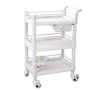 Multifunctional Portable Movable Cart,Service Cart For Beauty Salon Storage Organizer, Shelving Unit On Wheels, Equipment Trolley with Drawer,64.5X44.5X98Cm,64.5X44.5X98C(76X53X98Cm-76X53X98Cm)