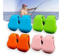 Multifunctional Rod Holder, Auto Fixed Clip on Wall Mount, Portable Elastic Beach Fishing Rod Holder Strap, Takedown Shore Fish Rod Fixed Ball, Accessories for Various Sizes Poles (8pcs-Mix)