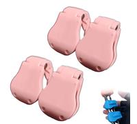 Multifunctional Rod Holder, Portable Beach Rods Rack Clip Keeper, Wall Mounted Fishing Pole Straps for Car, Auto Fixed Fish Poles Holders (Pink,4pcs)