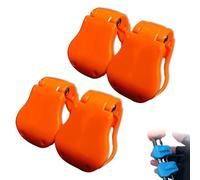 Multifunctional Rod Holder, Portable Beach Rods Rack Clip Keeper, Wall Mounted Fishing Pole Straps for Car, Auto Fixed Fish Poles Holders (Orange,4pcs)