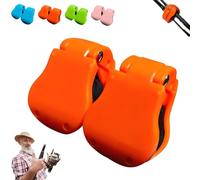 Multifunctional Rod Holder, Portable Fishing Rod Fixed Ball, Auto Fixed Clip on Wall Mount, for Organizing and Protecting Fishing Rods Fit Angler's Accessory (Orange)