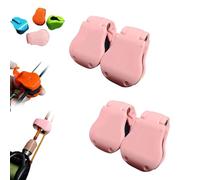 Multifunctional Rod Holder - Secure Carrier & Tangle-Free Organizer for Fishing Rods, Rubber Pole Clips, Pressure-Resistant Protection, High-Elastic Band (Pink,4Pcs)