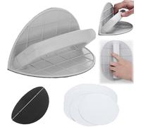 Multifunctional Semi-Circular Angle Sanding Sandpaper Tool, Juego de lijadora de mano autoadhesiva con papel de lija, pulido y lijado de paredes de bricolaje (With 10pcs 320 grano)