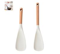 multifunctional silicone cooking scoop, kitchen spoons,Receiptm/Biographyn Multifunction Spatula Cooking Spoon, Multifunctional Silicone Cooking Scoop, Kitchen 3 in 1Resistant (2PCS*white)
