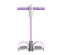 Multifunctional Tension Rope, Pedal Puller Band, 4-Tube Exercise Bands, Stretchy Trainer, Yoga Sit-Up Fitness Tool for Waist, Arm, Leg, Workout, Home, Gym, Purple