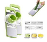 Multifunctional Vegetable Cutter, 6-in-1 Vegetable Cutter, Kitchen Gadgets for Slicing Shredding and Dicing - Easy to Use and Clean (2PC)
