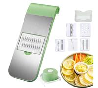 Multifunctional Vegetable Cutter, Handheld Vegetable Slicer Cuts Set, Comfort Grip, Safety Features, Easyto Clean for & Fruit Cutter (Style E)
