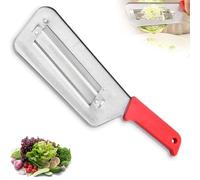 Multifunctional Vegetable Cutter, Stainless Steel Dual Blade Julienne Slicer, Dual Blade Julienne Cutter, Stainless Steel Vegetable Cutters, For vegetables, fruits, dried fruits (Red)