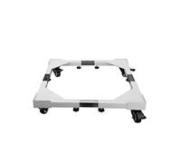 Multifunctional Washing Machine Base Wheel Movable Base Refrigerator Bracket Adjustable 20"-28" Dryer Trolley Stainless Steel Base Anti Vibration Mute Anti-Rust (White)(V Type-1 To 50)
