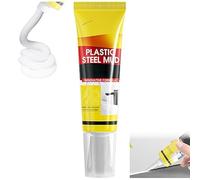 Multifunctional Waterproof White Caulk with Scraper,W-aterproof Caulk & Seal Silicone Sealant,Squeeze Tube Waterproof Silicone Sealant for Kitchen Bathroom, Suitable for Kitchen & Bathroom (1 pcs)
