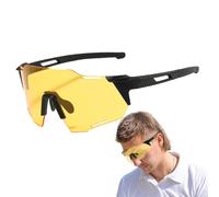 Multifunktionale Rennradbrille Winddichte Sportbrille | Leichte Sandreitbrille mit PC Rahmen für Radfahren Outdoor Training | Robuste Fahrrad Sonnenbrille Jogging und Fitness Aktivitäten