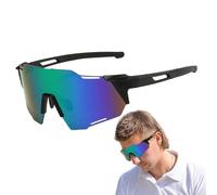Multifunktionale Rennradbrille Winddichte Sportbrille | Leichte Sandreitbrille mit PC Rahmen für Radfahren Outdoor Training | Robuste Fahrrad Sonnenbrille Jogging und Fitness Aktivitäten
