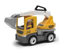 MultiGO Build Sandbox Juguete para niños a Partir de 3 años - Excavadora Grande con Conductor - Juguete de Arena para Juegos al Aire Libre - Coche para el jardín