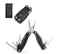 Multiherramienta 12 en 1,Alicates Multiusos Pequeños,Herramienta Multiusos,Alicates Multifunción de Acero Inoxidable,Multitool Mini con Bolsa,Multiherramientas con Alicates Sierras Destornillador Lima