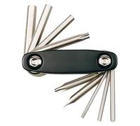 Multiherramienta de ciclismo - 9 en 1 mini plegable diseño compacto | Juego de llaves Allen hexagonales Phillips T25 | Para reparación de bicicletas, bicicletas de montaña, motocicleta, camping