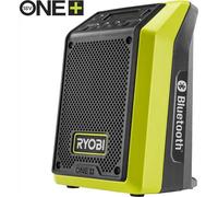 RYOBI - Radio y Altavoz a Batería 18V ONE+ Bluetooth AM/FM - Uso en Interiores y Exteriores - Conexión USB y Bluetooth 25m - Indicador de Carga - Sin Batería ni Cargador - RRDAB18-0