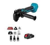 Multiherramienta Oscilante De 600W, Sierra Corte Eléctrica Inalámbrica 20000OPM, Herramienta For Carpintería, Decoración Del Hogar For Batería 18v Columpio Flexible(1 Battery)