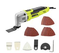 Multiherramienta oscilante, DEWINNER 300 W, 0-23000 OPM, con juego de accesorios con hoja de sierra para cortar, pulir, papel de lijado, multiusos