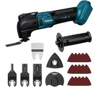 Multiherramienta Oscilante Inalámbrica, Herramienta Multifunción para Makita 18V Batería, 6 Velocidades Ajustables Sierra Oscilante, Multitool para Quitar, Raspar, Cortar (Sin batería)