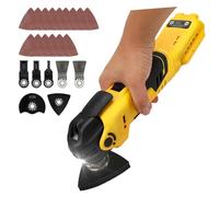 Multiherramienta oscilante inalámbrica para batería Dewalt de 20 V, ángulo de oscilación de 4° sin escobillas, 5 velocidades variables, cambio de hoja sin herramientas para lijar, cortar, raspar