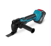 Multiherramienta Oscilante Inalámbrica, Recortadora Eléctrica De 6 Velocidades, Pala, Sierra Corte, Herramienta Decoración For Batería 18V Columpio Flexible(2 Battery)