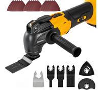 Multiherramienta oscilante para batería Dewalt de 20 V, 6 sierras oscilantes sin escobillas de velocidad variable, herramienta oscilante inalámbrica con 21 accesorios para cortar lijado, 8500-21000