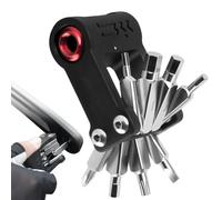 Multiherramienta para bicicletas: equipo de reparación de bicicletas, conjunto de herramientas compacto para ciclismo con llaves multifunción, destornilladores y llaves Allen, equipo de mantenimiento