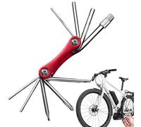 Multiherramienta para bicicletas, herramienta de bicicleta multifuncional | Herramienta de plegado de cadena de bicicleta, juego de herramientas multifuncionales, mango ergonómico, para bicicletas de