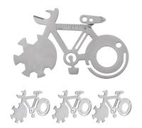 Multiherramienta para bolsillo Forma Bici 14en1 Portátil Multiherramienta | 14 funciones integradas, para acero inoxidable, bicicleta, abrebotellas, llaves hexagonales