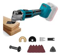 Multiherramientas oscilantes inalámbricas, 6 velocidades, sin escobillas, 8500-21000 OPM, compatible con batería Makita de 18 V, para cortar, moler, pulir (sin batería)
